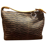 Fendi brown cloth handbag