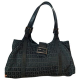 Fendi black cloth handbag