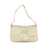 Fendi mamma baguette  gold cloth handbag