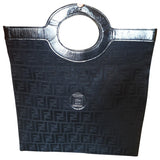 Fendi black cloth handbag