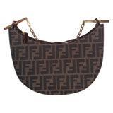 Fendi brown cloth handbag