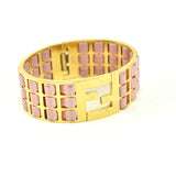 Fendi gold metal bracelets