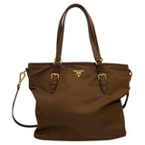 Prada brown synthetic handbag