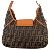 Fendi brown cloth handbag