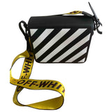 Off-white binder  leather handbag