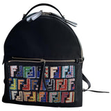 Fendi black cloth backpacks