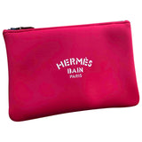 Hermès red polyester travel bag