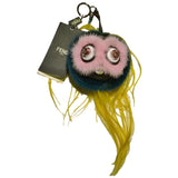 Fendi bag bug green fur bag charms