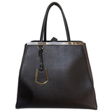 Fendi 2jours brown leather handbag