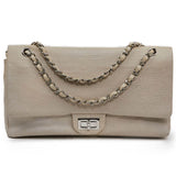 Chanel 2.55 beige leather handbag