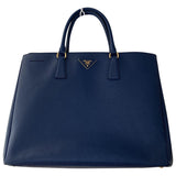 Prada blue leather handbag