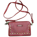 Burberry red leather handbag