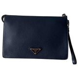 Prada blue leather bag