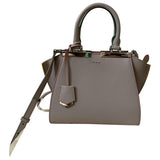 Fendi 3jours grey leather handbag