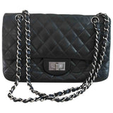 Chanel 2.55 black leather handbag