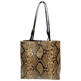 Prada brown python handbag