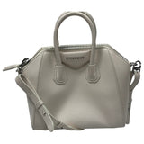 Givenchy antigona white leather handbag