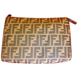 Fendi brown cloth travel bag