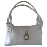 Balenciaga white leather handbag