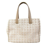 Chanel beige cloth handbag