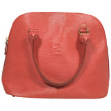 Fendi red leather handbag