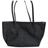 Fendi roll bag  black cloth handbag