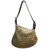 Fendi oyster  cloth handbag