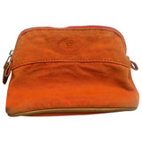 Hermès orange cloth travel bag