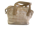 Chanel beige cloth handbag