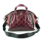 Moncler burgundy leather handbag