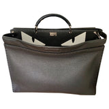 Fendi peekaboo anthracite leather bag