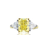 4.01ct Canary Diamond Ring