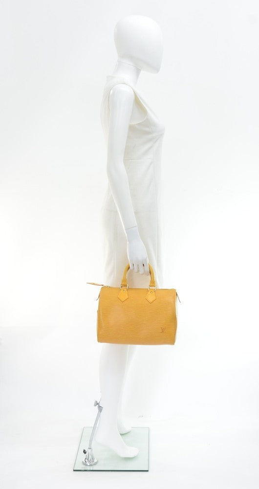 Louis Vuitton Yellow Epi Speedy 25 (VI0915) – Luxury Leather Guys