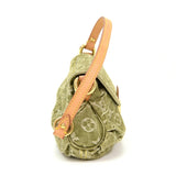 Louis Vuitton Mini Pleaty Green Monogram Denim Shoulder Hand Bag