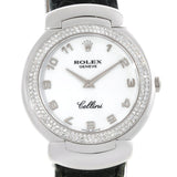 Rolex Cellini 18K White Gold Diamond Ladies Watch 6681 Unworn