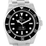 Rolex Submariner Non Date Mens Steel Black Dial Watch 114060 Unworn