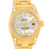 Rolex President Crown Collection 18K Yellow Gold Diamond Watch 179238