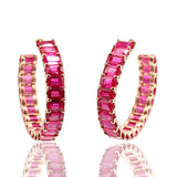 de Boulle Collection Seeing Red Hoop Earrings