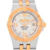 Breitling Galactic 30 Ladies Steel 18K Rose Gold Diamond Watch C71340