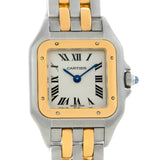 Cartier Panthere Ladies Steel 18K Yellow Gold 2 Row Watch W25029B6