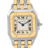 Cartier Panthere Ladies Steel 18K Yellow Gold 3 Row Watch W25029B6