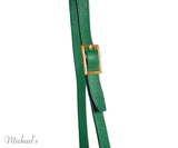 HERMES VINTAGE GREEN LEATHER BUCKET BAG