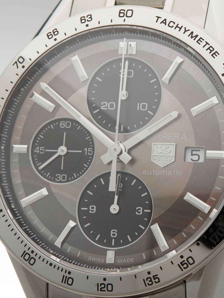 TAG HEUER CARRERA CALIBRE 16 CHRONOGRAPH STAINLESS STEEL GENTS