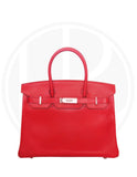 Hermès Birkin 30 Tadelakt Rouge Vif PHW