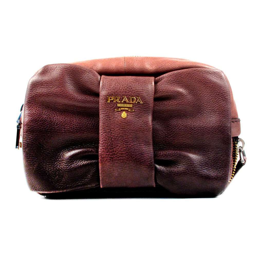 Prada bow online clutch