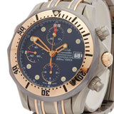 OMEGA - SEAMASTER CHRONOGRAPH TITANIUM & 18K ROSE GOLD GENTS 2296.80.00 2000'S