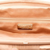 CHANEL Beige Satin Framed Clutch