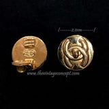 Chanel Turnlock Logo Clips Earrings