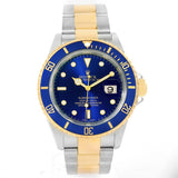 Rolex Submariner Steel Yellow Gold Blue Dial Watch 16613 Box Papers