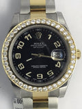 ROLEX DATEJUST 41MM Aftermarket Diamond bezel